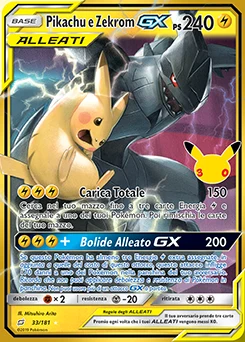 Pikachu e Zekrom GX