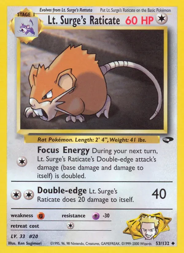 Lt. Surge's Raticate