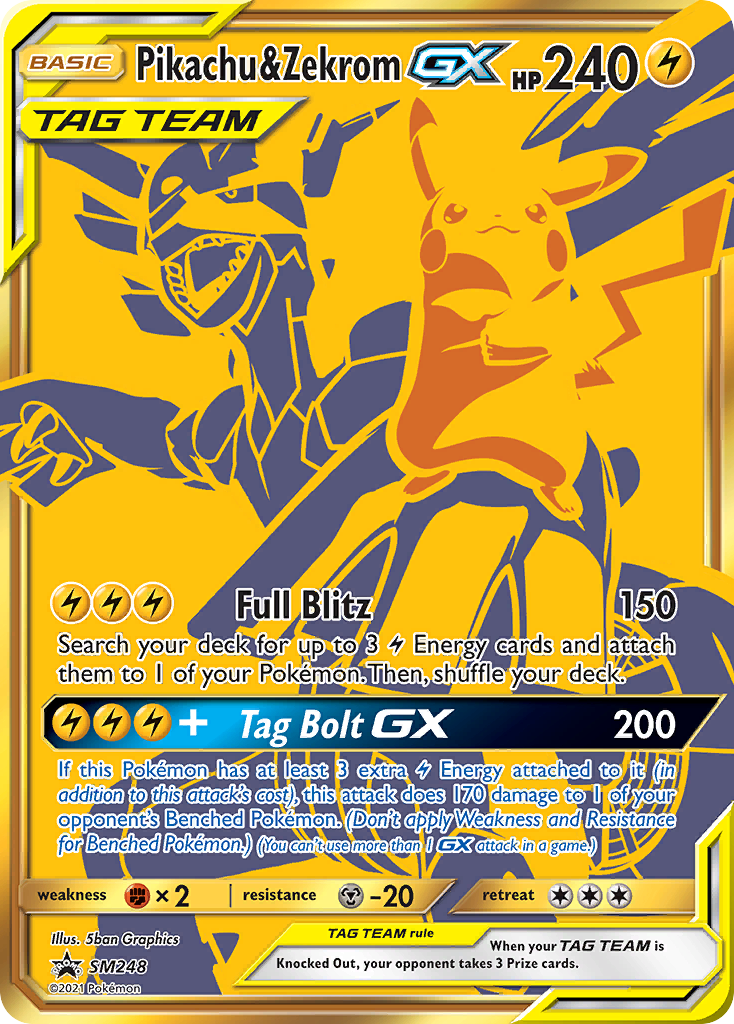 Pikachu e Zekrom GX
