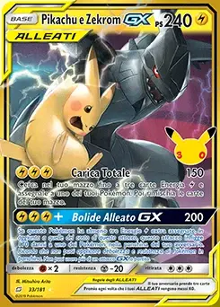 Pikachu e Zekrom GX