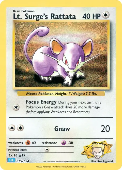 Lt. Surge's Rattata