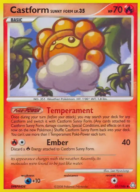 Castform Forma Sole