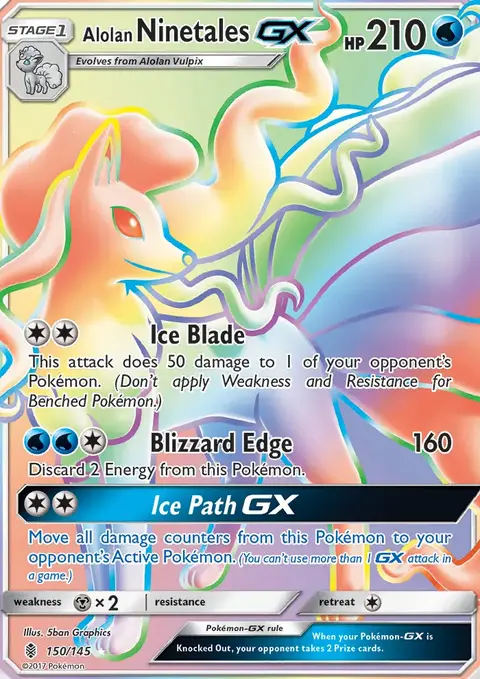 Ninetales di Alola GX