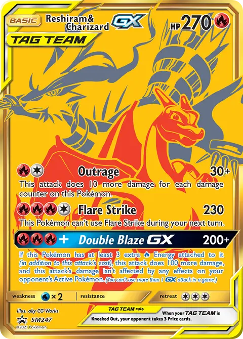 Reshiram e Charizard GX
