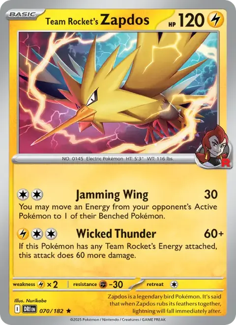 Zapdos del Team Rocket