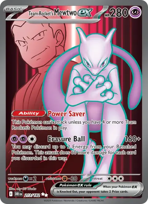 Mewtwo-ex del Team Rocket